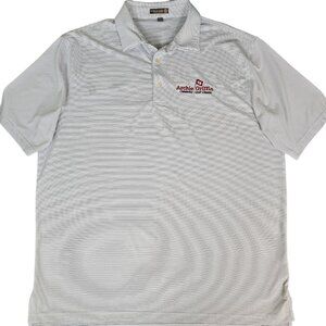 Peter Millar Summer Comfort E4 Polo Shirt Mens Extra Large White Archie Griffin
